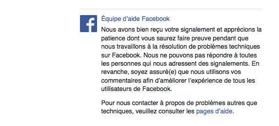 message-facebook-suite-a-un-probleme