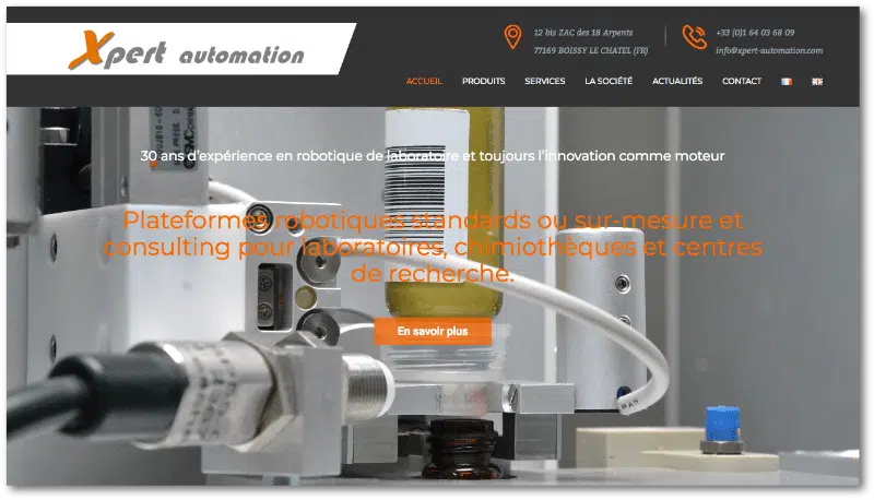 Xpert Automation Page d'accueil Xpert Automation
