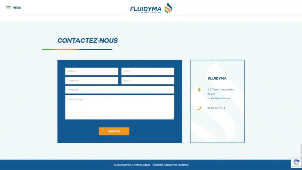 fluidyma espace contact