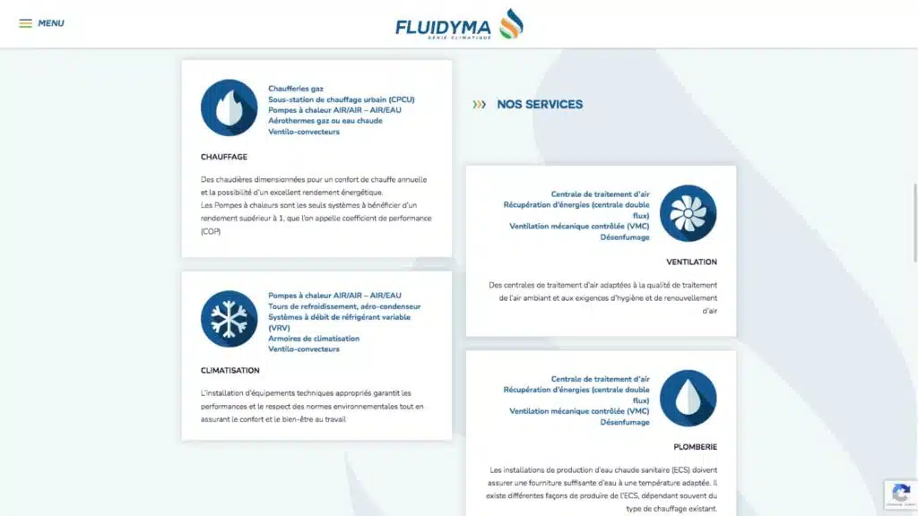 fluidyma espace nos services