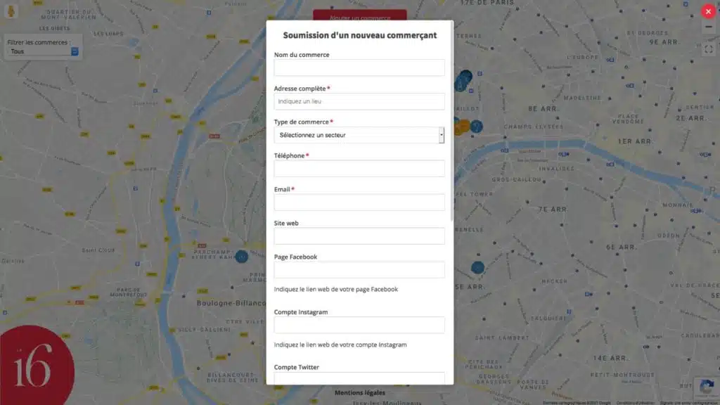 mairie 16 ajout commerçant