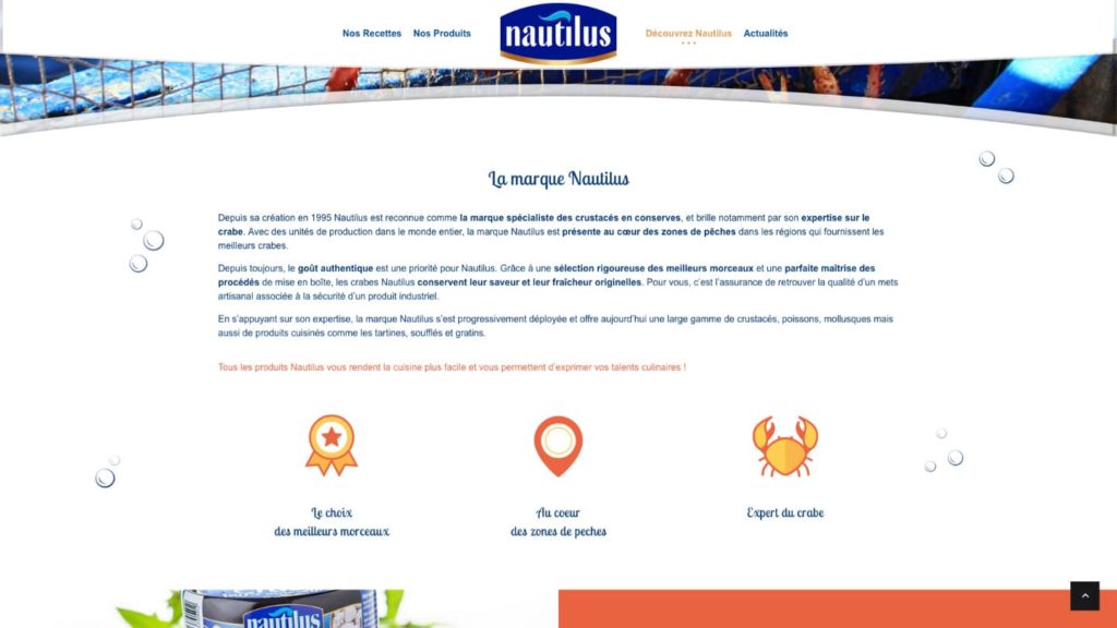 Page de la marque Nautilus