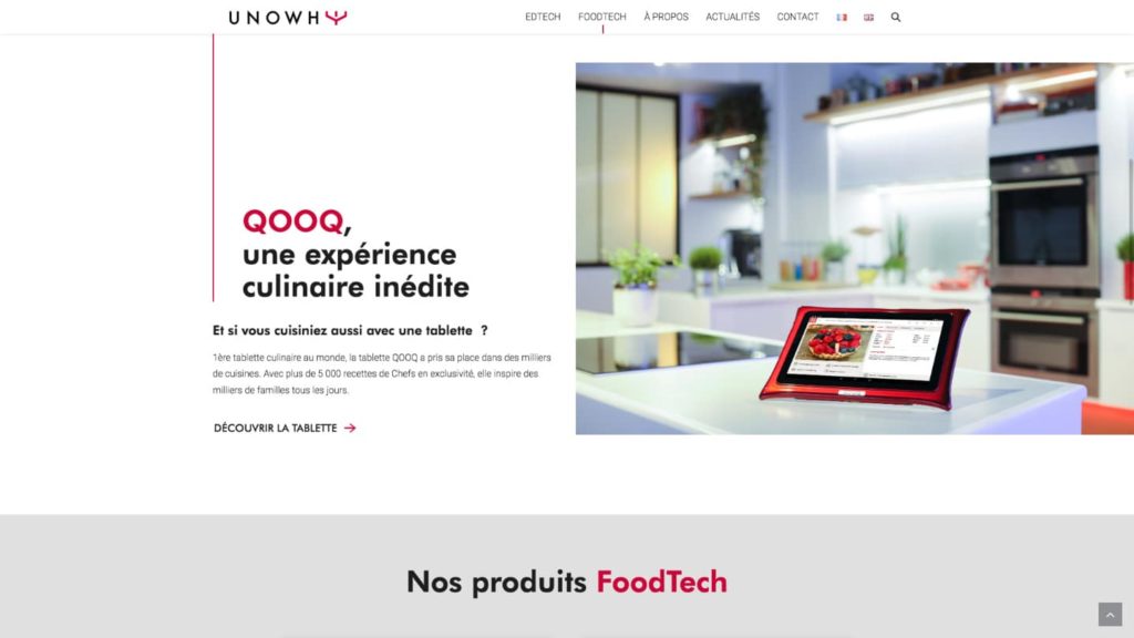 unowhy page foodtech