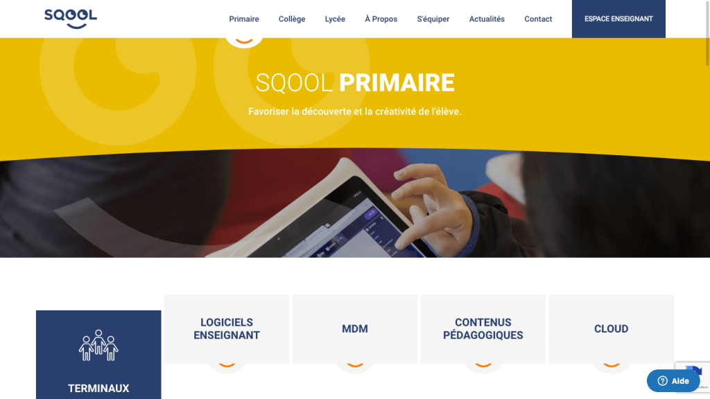 Page Sqool Primaire