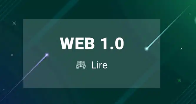 Illustration du web 1.0