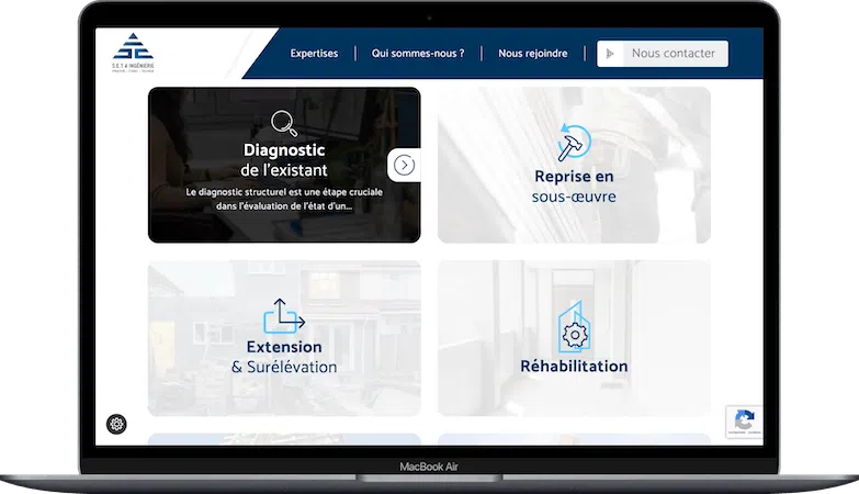 Section blocs Expertises