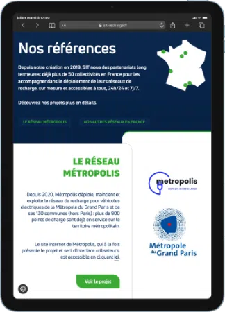 Section Nos références